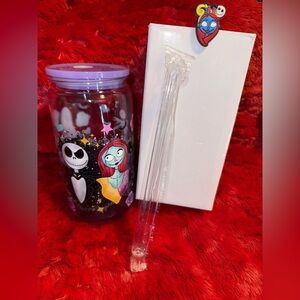 Nightmare Before Christmas Tumbler with Straw